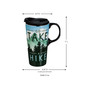 Ceramic Travel Cup withbox 17oz. Go Take a Hike