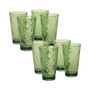 Green Diamond Acrylic 8-Pc. Iced Tea Glass Set
