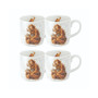 Royal Worcester Wrendale Orangutangle Mug Set/4