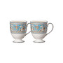 Florentine Turquoise Mugs, Set Of 2