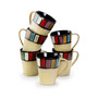Melange 14 Ounce. Stoneware Mugs, Set of 6