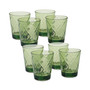 Green Diamond Acrylic 8-Pc. Double Old Fashioned Glass Set