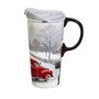 Ceramic Travel Cup 17oz. withBox Winter Truck