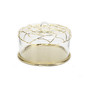 Cake Plate with Dome and Mesh Design