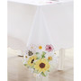 Sunflower & Daisies Cutwork Tablecloth, 60" x 102"