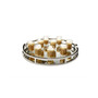Round Mirror Tray with Modern Loop Design