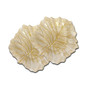 Set of 2 Beveled Leaf Shaped Plates