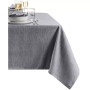 Continental Solid Texture Water and Stain Resistant Tablecloth, 52" x 52"