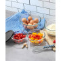 Joyful 4 Piece Glass Mixing Bowls with Lids Set