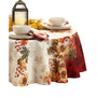 Swaying Leaves Double Border 70" Round Tablecloth
