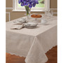 French Perle Embroidered 60" x 84" Tablecloth