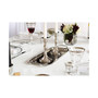 Stainless Steel Handled Serving Tray with Diamonds-20"L