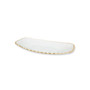 16"L Glass Oblong Tray With Gold Edge