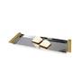 14" Rectangular Serving Tray with Gold Handles