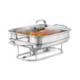 Classic Stainless Steel Rectangular Covered Buffet Server