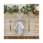 Design Import Stripe with Fringe Placemat, Set of 6