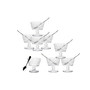 Claro Clear Set of 8 Tasters with Spoon