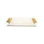 Marble Challah Tray with Embossed Handles
