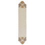 Metallic Pumpkin Cutwork Fabric Table Runner