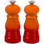 Petite Salt and Pepper Mill Set with Adjustable Grind