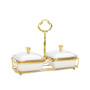 2-Piece Bowl Relish Dish on Base Set