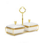 2-Piece Bowl Relish Dish on Base Set