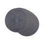 Design Import Floral Woven Round Placemat, Set of 6