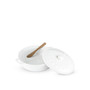 Ceramic Brie Baker Acacia Wood Spreader Set