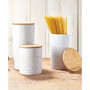 Labyrinth Embossed Canisters, Set of 3