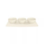 Manufacture Rock Dip Bowl & Tray 4 Piece Set