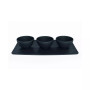 Manufacture Rock Dip Bowl & Tray 4 Piece Set