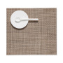 Square Basketweave Woven 13" x 14" Vinyl Placemat