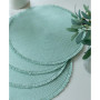 Fringed Round Placemat, Set of 4
