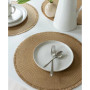 Fringed Round Placemat, Set of 4