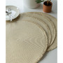 Fringed Round Placemat, Set of 4