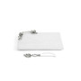 White Orchid Small Cheeseboard with Knife 2 Piece Set