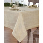 La Classica Luxury Metallic Linen Fabric Tablecloth, 70"x146"