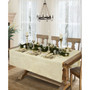 La Classica Luxury Metallic Linen Fabric Tablecloth, 70"x146"