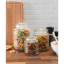 Beaded Glass Canisters with Lids, Set of 3