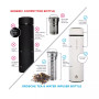 Chicago Insulated Tea Infuser Bottle, 15.2 fl oz Capacity with Long Tea Infuser