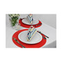 Design Import Round Polypropylene Woven Placemat, Set of 6
