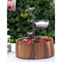 Pewter Song Birds Nesting Dip Bowl