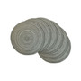 Variegated Round Polypropylene Woven Placemat, Set of 6
