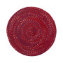 Americana Bouclé Round Placemat, Set of 4