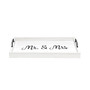 Decorative Wood Serving Tray with Handles - Mr and Mrs