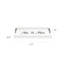 Decorative Wood Serving Tray with Handles - Mr and Mrs