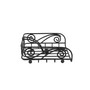 Scroll Deco Weighted Napkin Holder