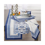 Porto Stripe Print Table Runner, 14" x 72"