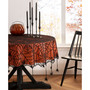 Crawling Halloween Spider Lace Lined Tablecloth - 70" Round