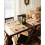 Farmhouse Living Holiday Plaid Christmas Tree Burlap Placemat, Set of 4